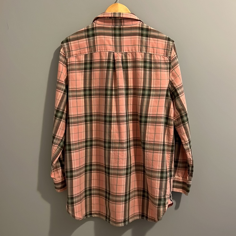 SOLD RALPH LAUREN PLAID FLANNEL BUTTON DOWN SHIRT (L) - Picture 4 of 13
